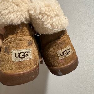UGG Tan and Cream Shearling Boots